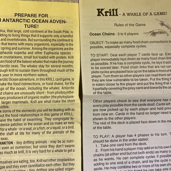 Krill - Science based educational card game - Picture 4 of 6